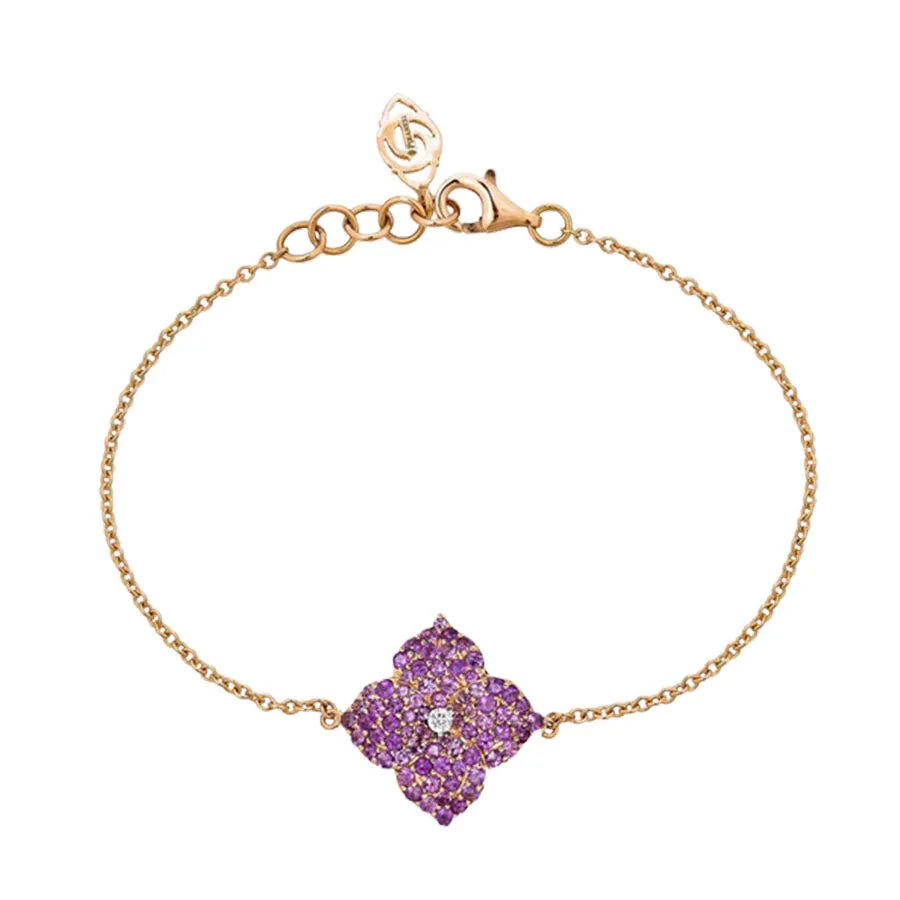 Piranesi Small Amethyst Floral Bracelet