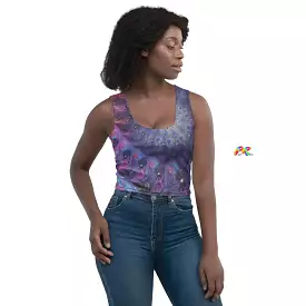 Purple Spiral Festival Crop Top