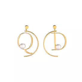 Q+D Half Hoop Earrings GOLD