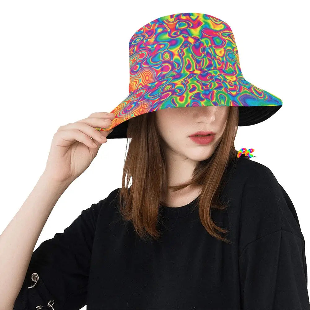 Radiant Hue Rave Bucket Hat