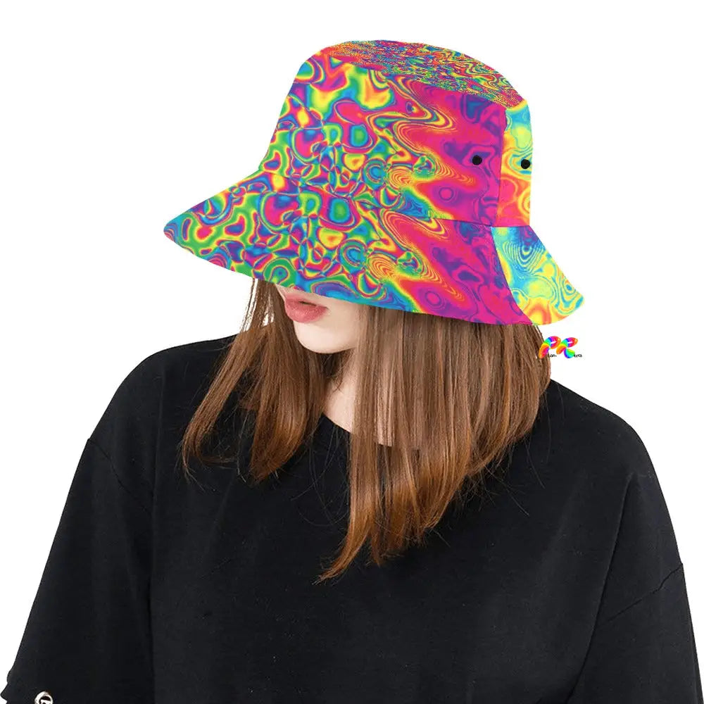 Radiant Hue Rave Bucket Hat