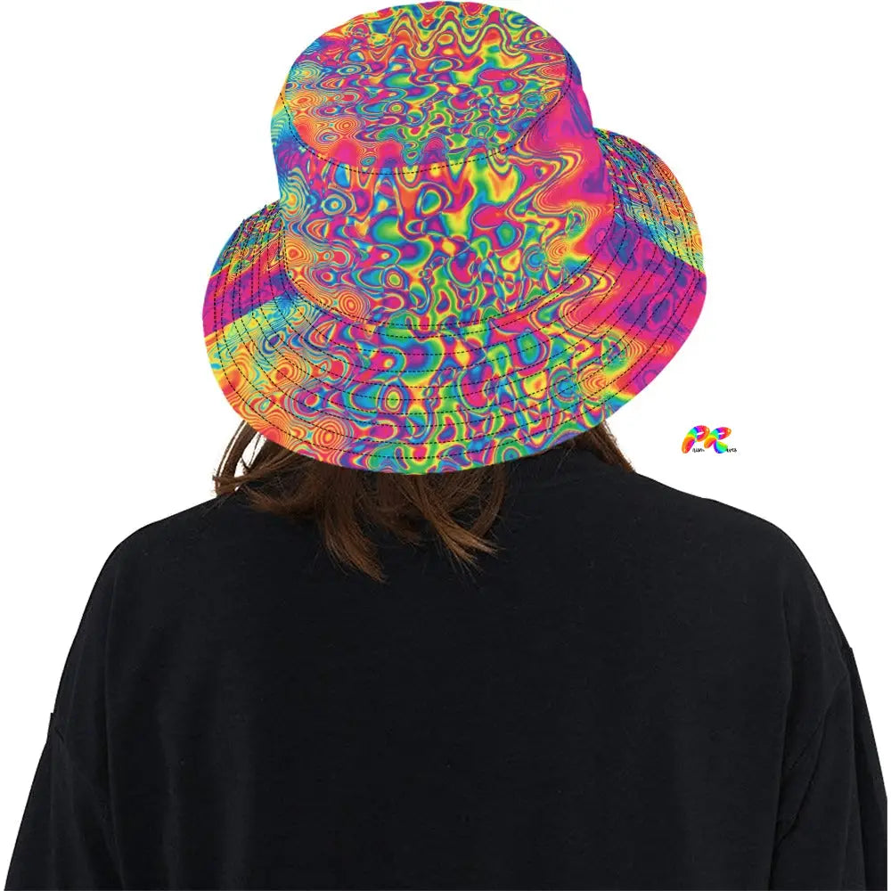 Radiant Hue Rave Bucket Hat