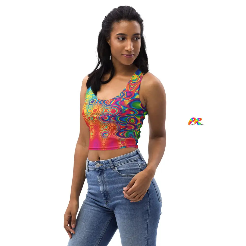 Radiant Hue Rave Crop Top