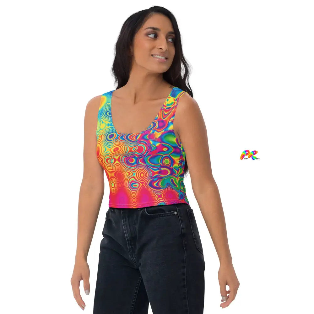 Radiant Hue Rave Crop Top