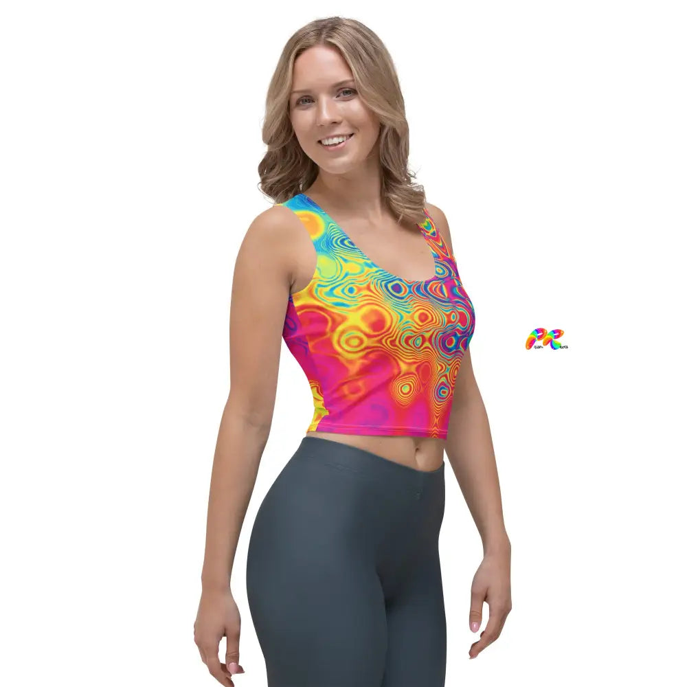 Radiant Hue Rave Crop Top