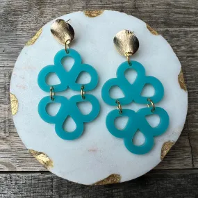 Ravello Drops - Turquoise - Statement Acrylic Earrings