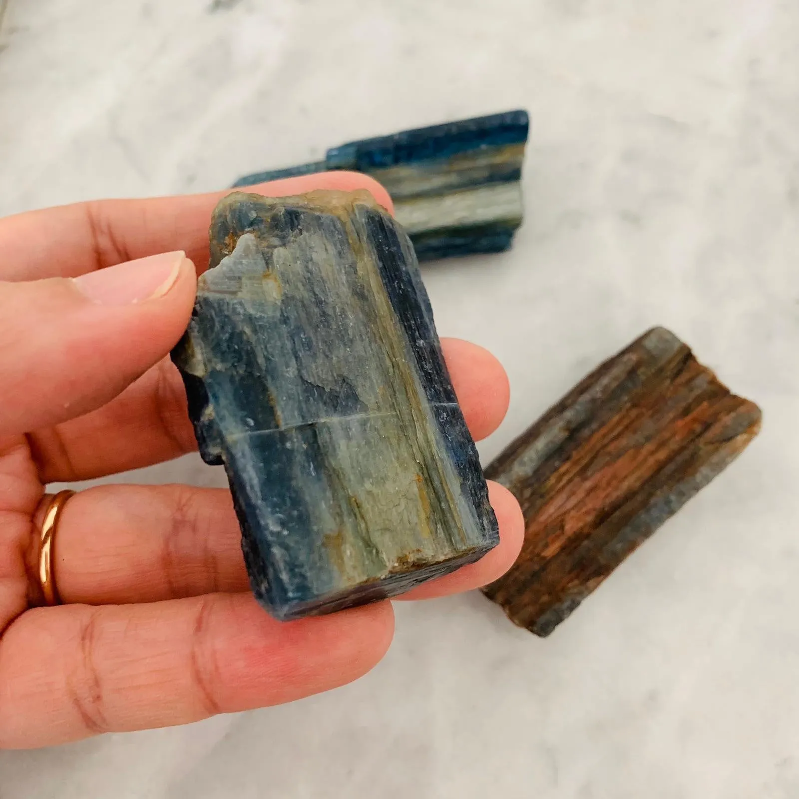 Raw Blue Kyanite Crystals