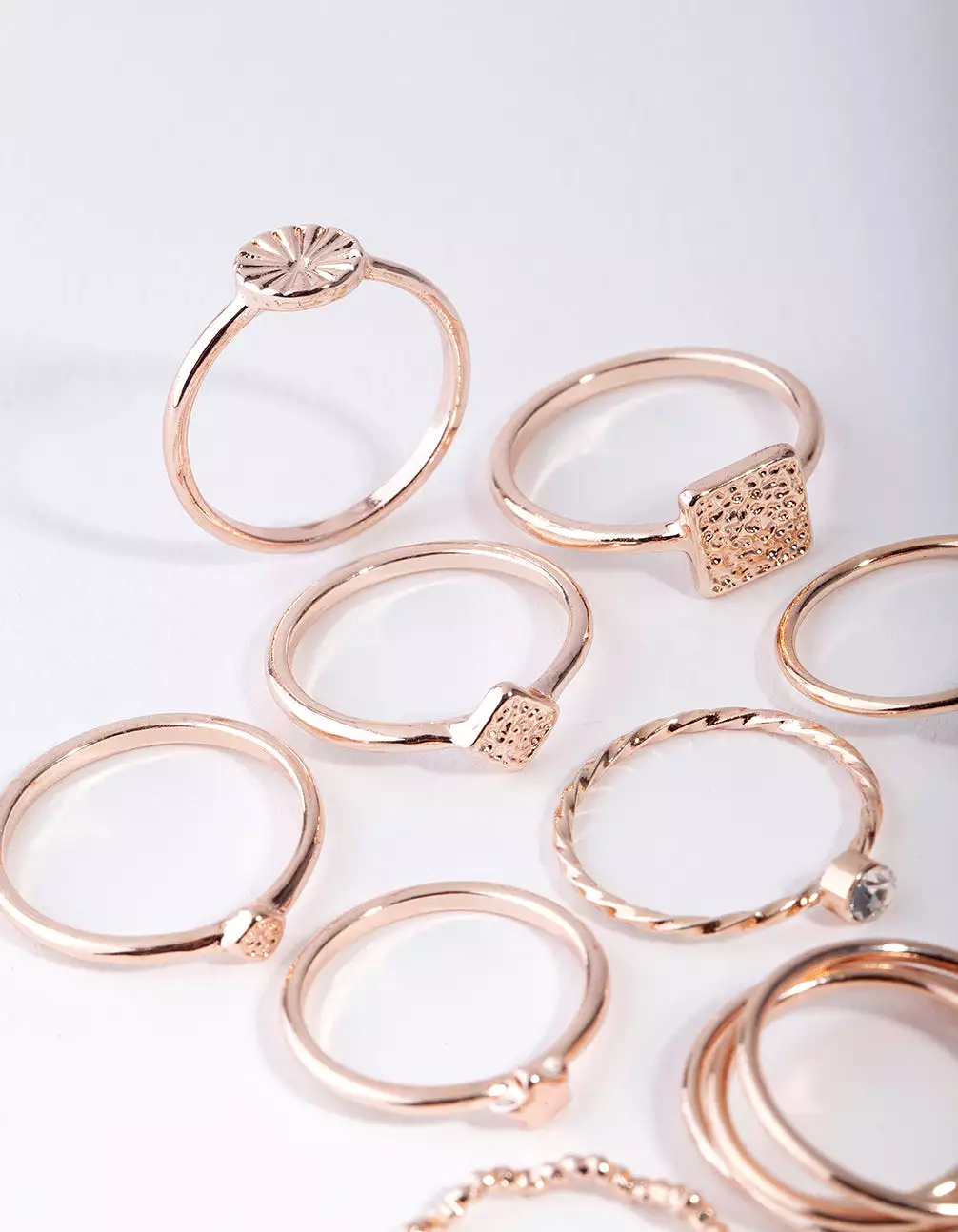 Rose Gold Diamond Cut Ring 26-Pack