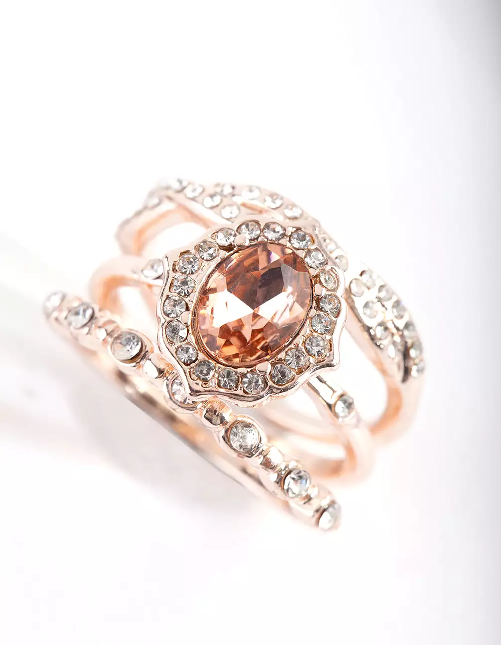 Rose Gold Engagement Ring Stack