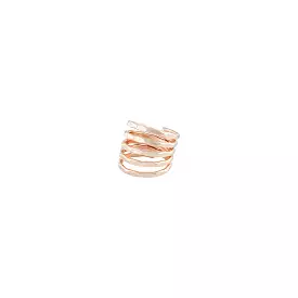 Rose Gold Hammered Wrap Ring