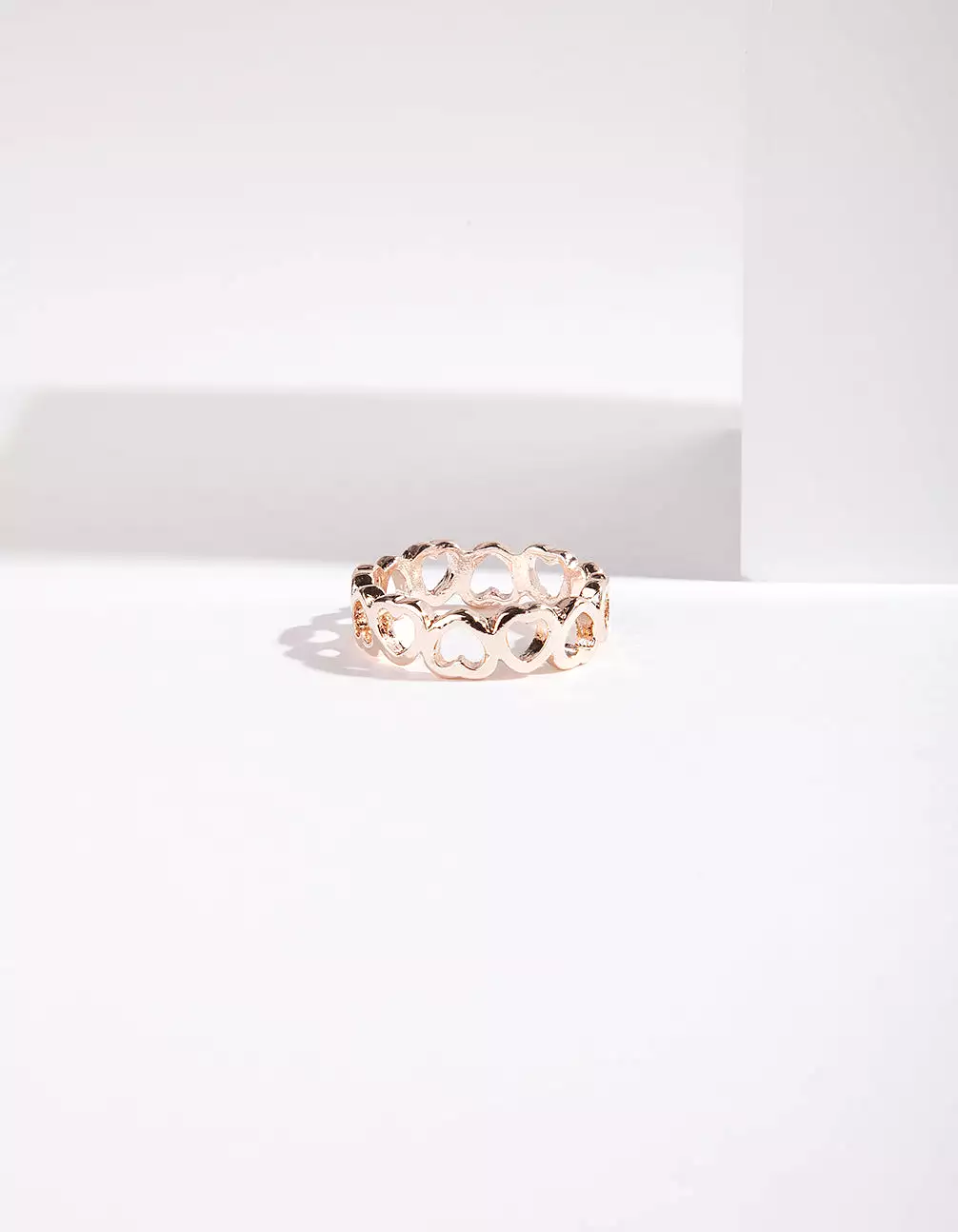 Rose Gold Heart Band Ring