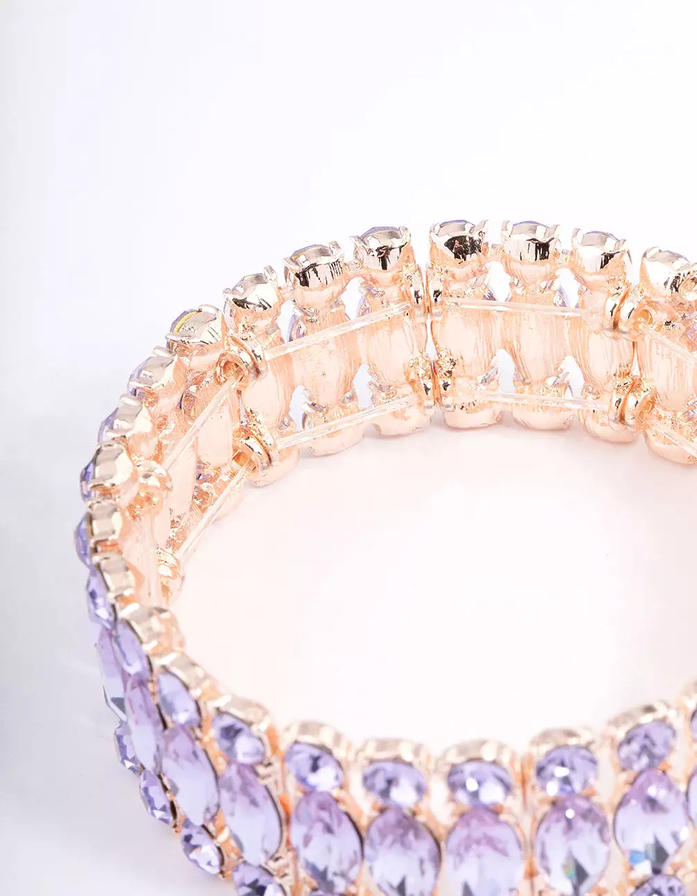 Rose Gold Marquise Stone Bracelet