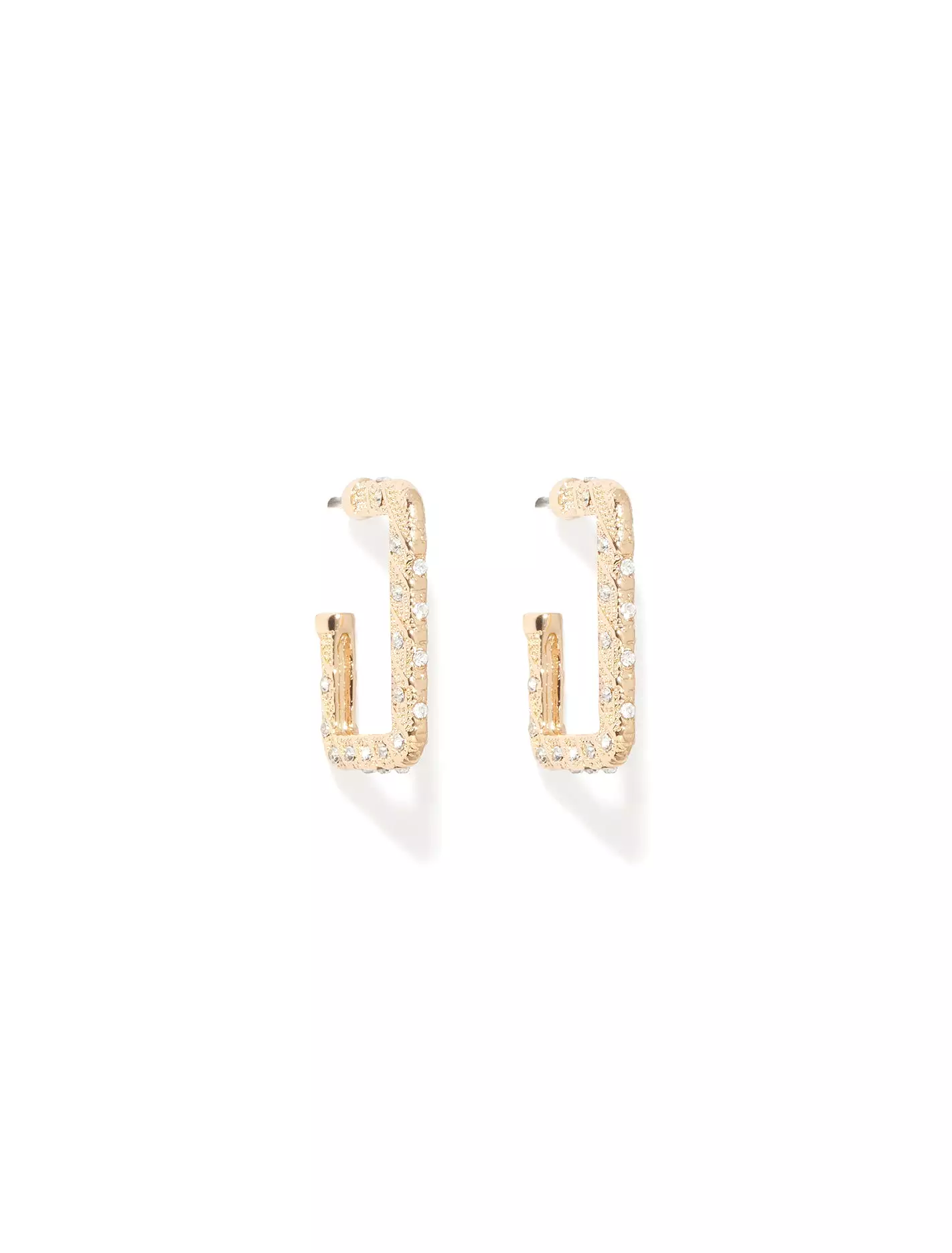 Sam Square Stone Stud Earrings