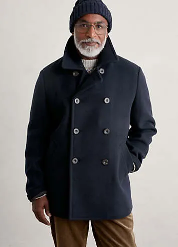 Seasalt Cornwall Channel Wool Blend Coat | Grattan