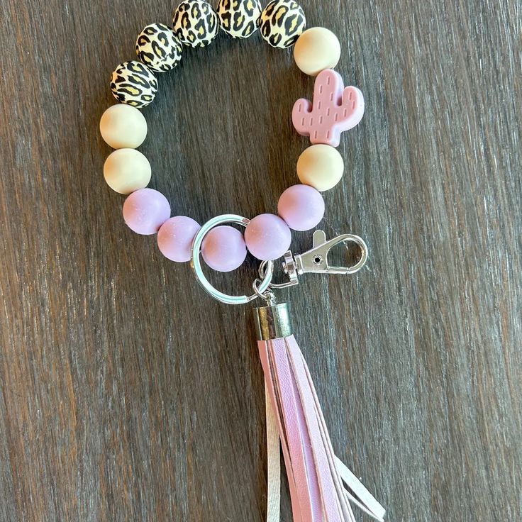 Silicone Bead Keychain Wristlet (CHOOSE YOUR STYLE)