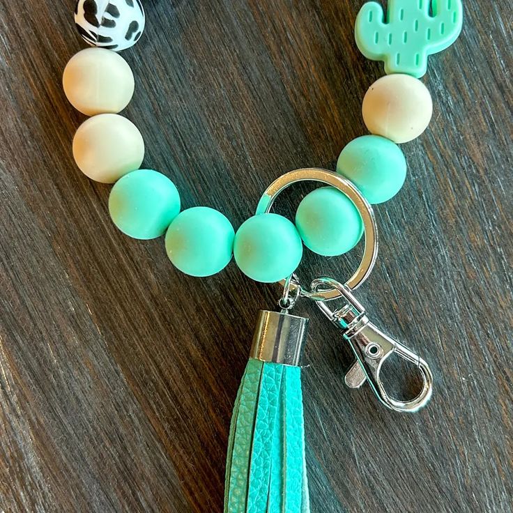 Silicone Bead Keychain Wristlet (CHOOSE YOUR STYLE)