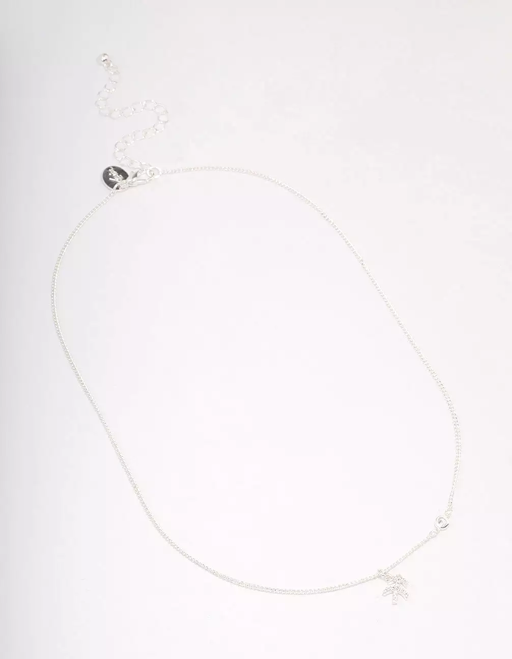 Silver Plated Sagittarius Necklace With Cubic Zirconia Pendant