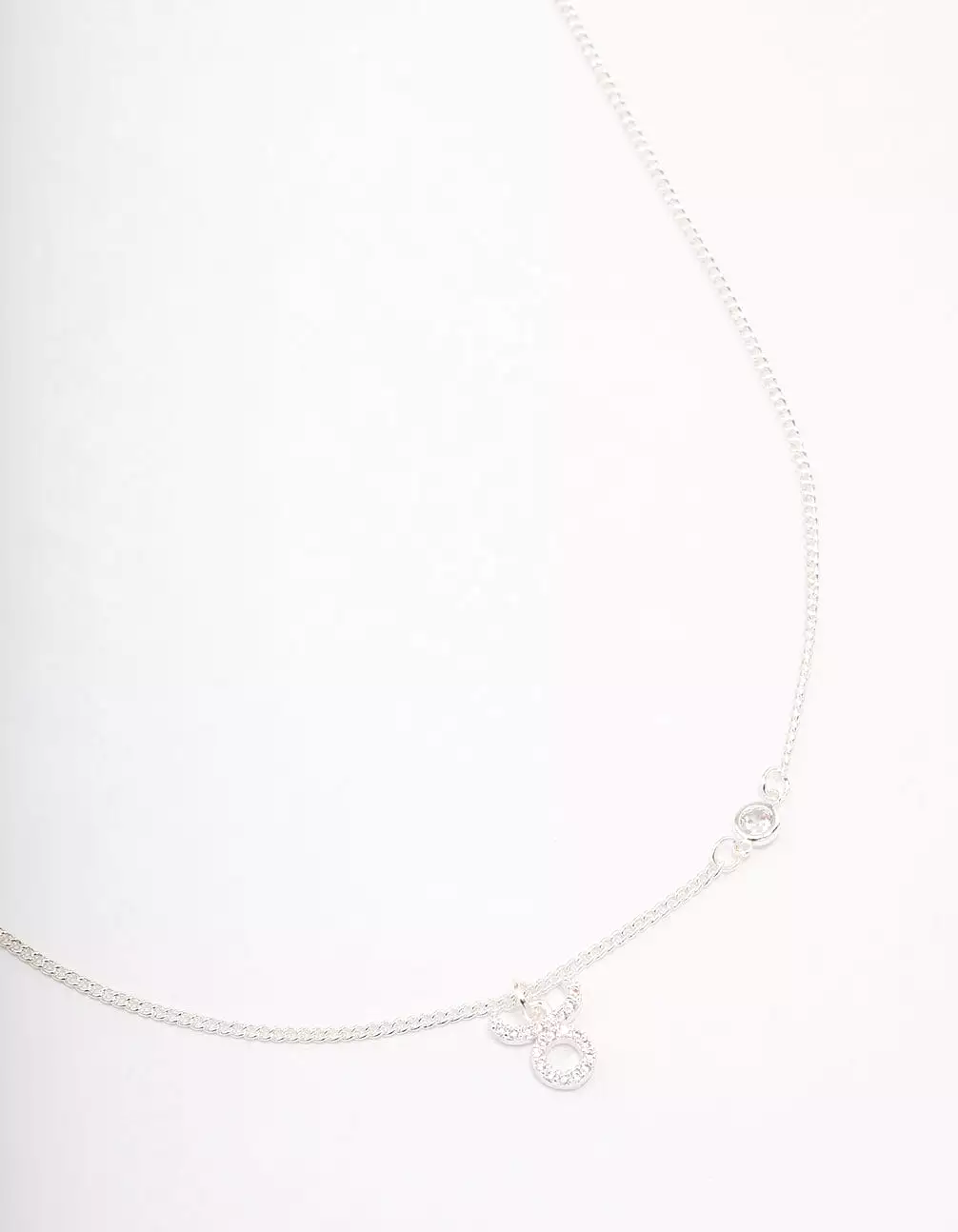 Silver Plated Taurus Necklace With Cubic Zirconia Pendant