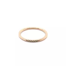 Six Stone Queenie 14k Rose Gold, Champagne Diamonds