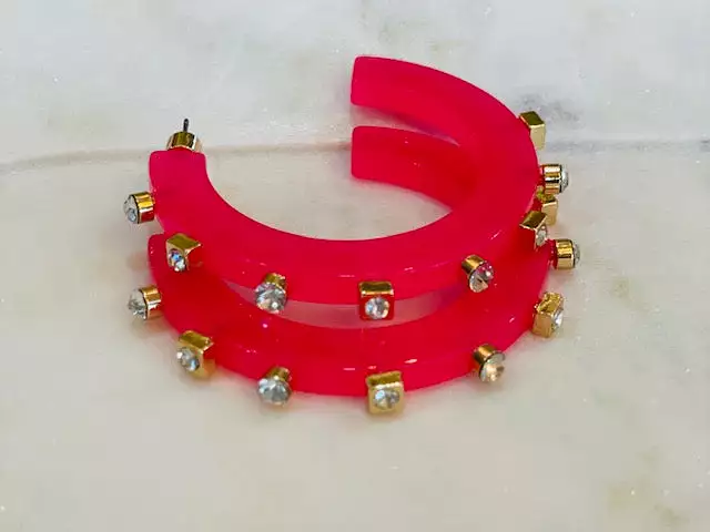 SMALL CITY GIRL JEWEL HOOPS