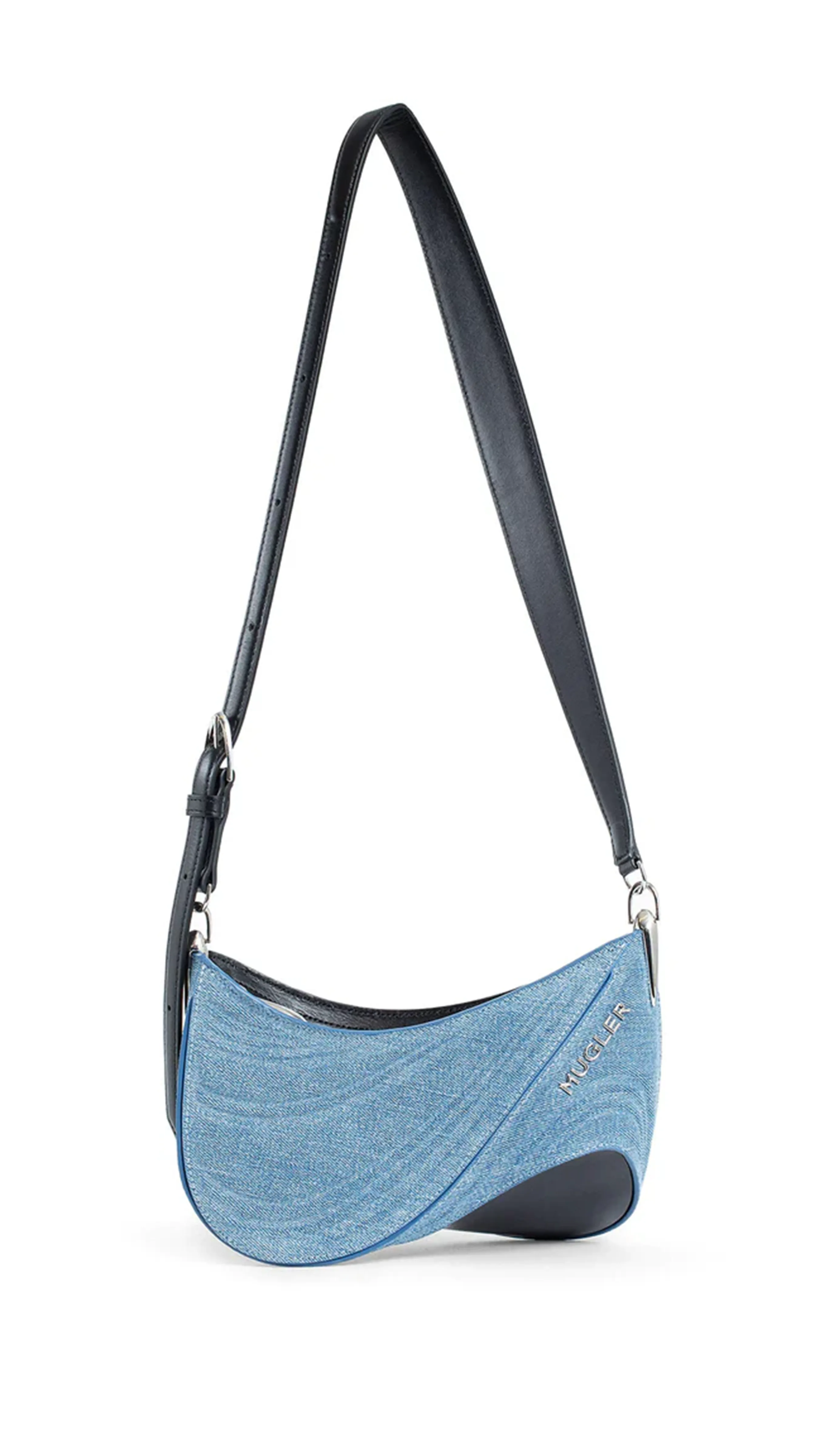 Small Denim Spiral Curve 01 - Blue/Black