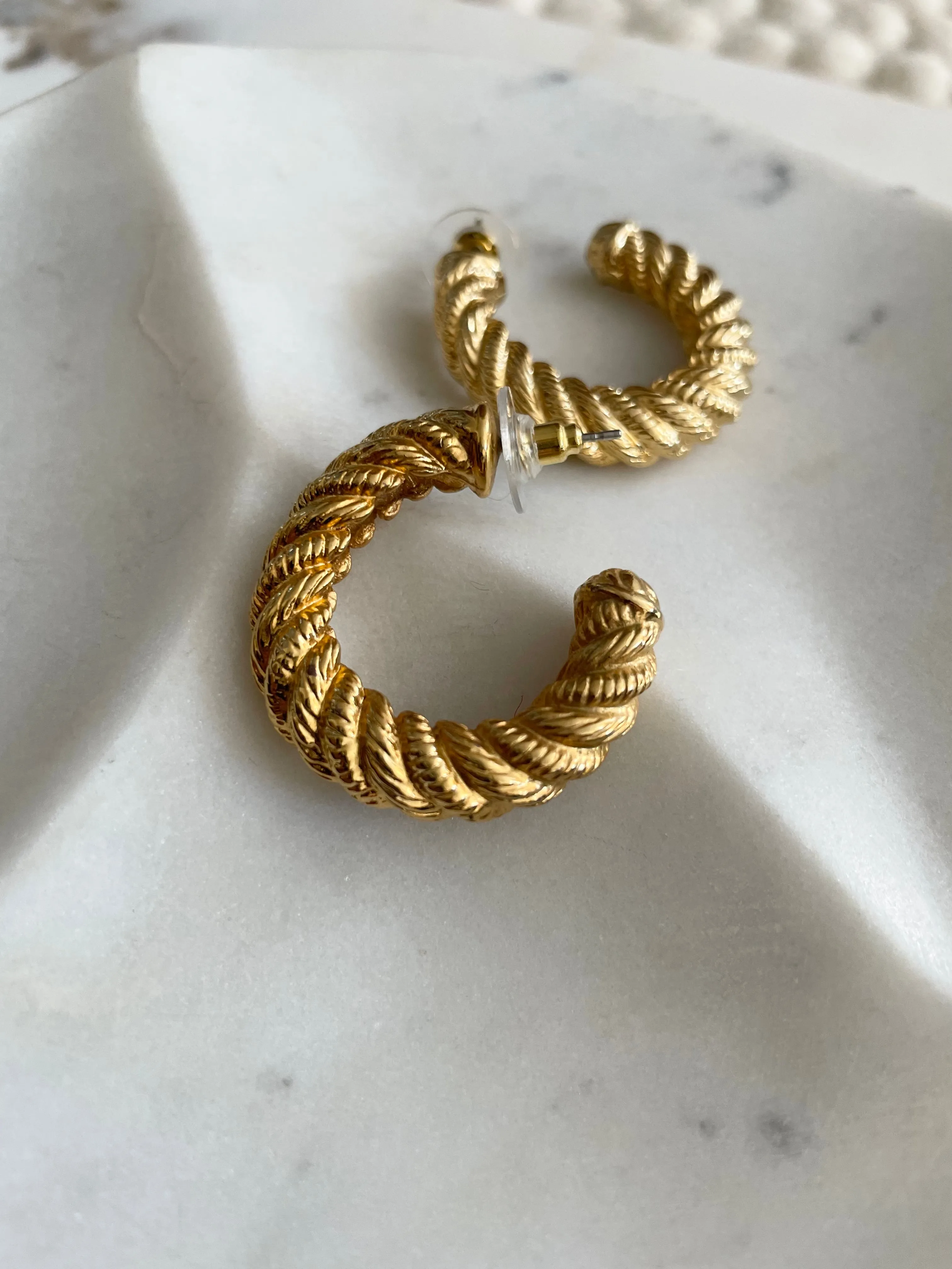 Spiral Hoop Earrings