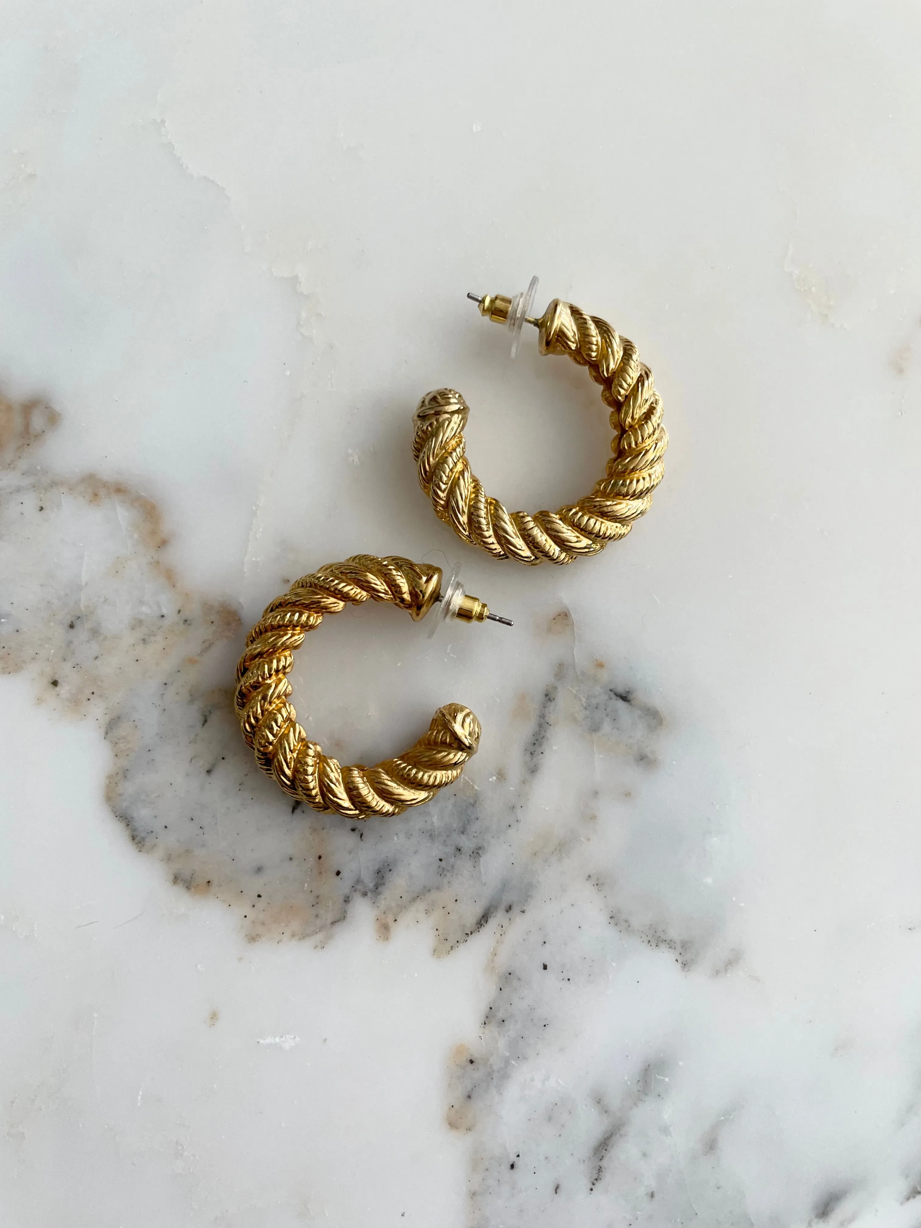 Spiral Hoop Earrings