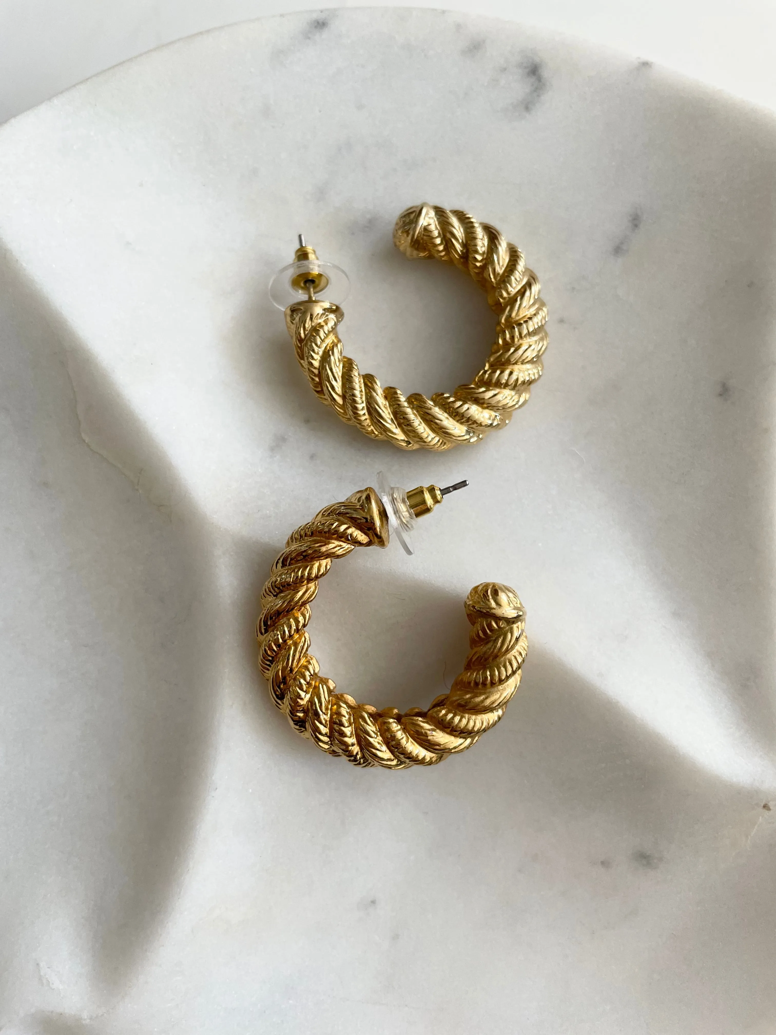 Spiral Hoop Earrings