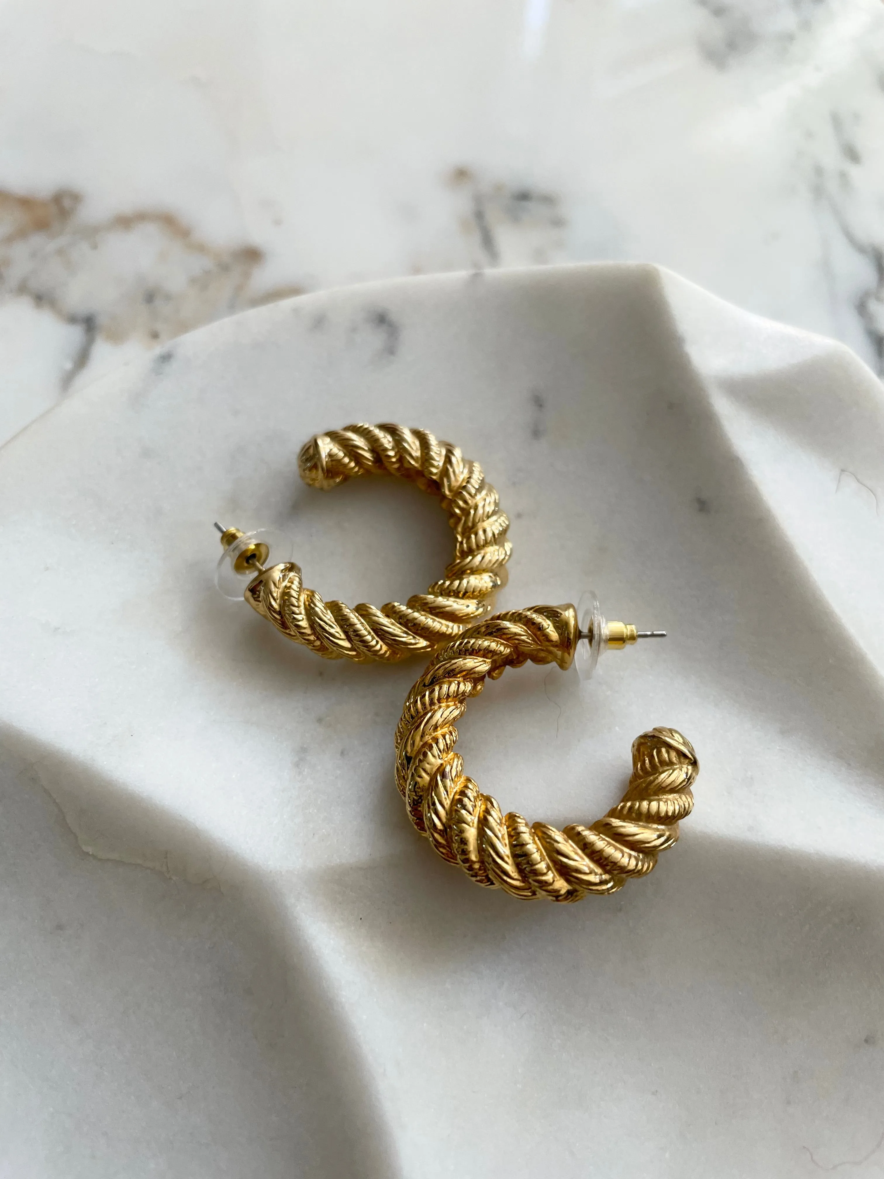 Spiral Hoop Earrings