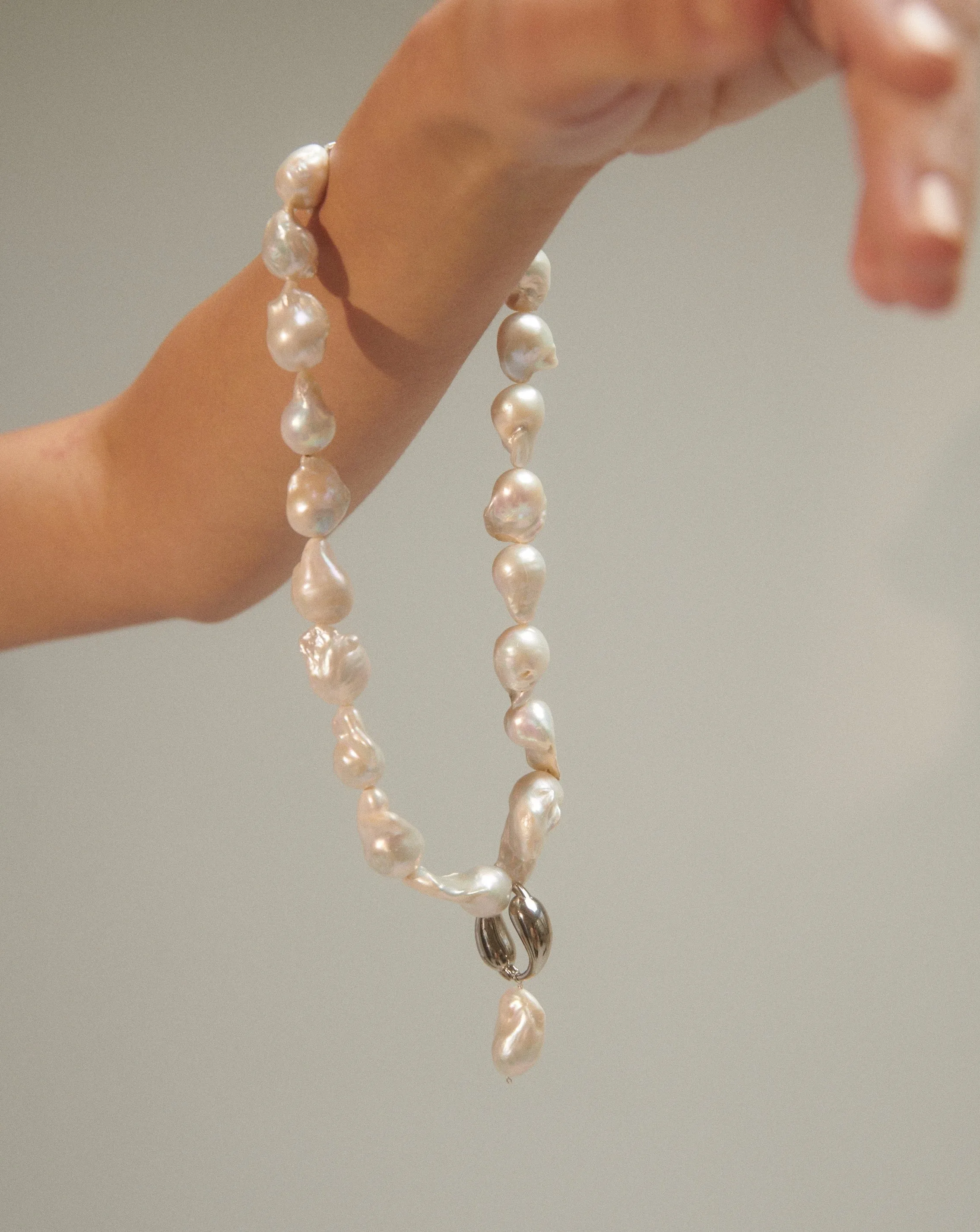 Spiral Pearl Necklace