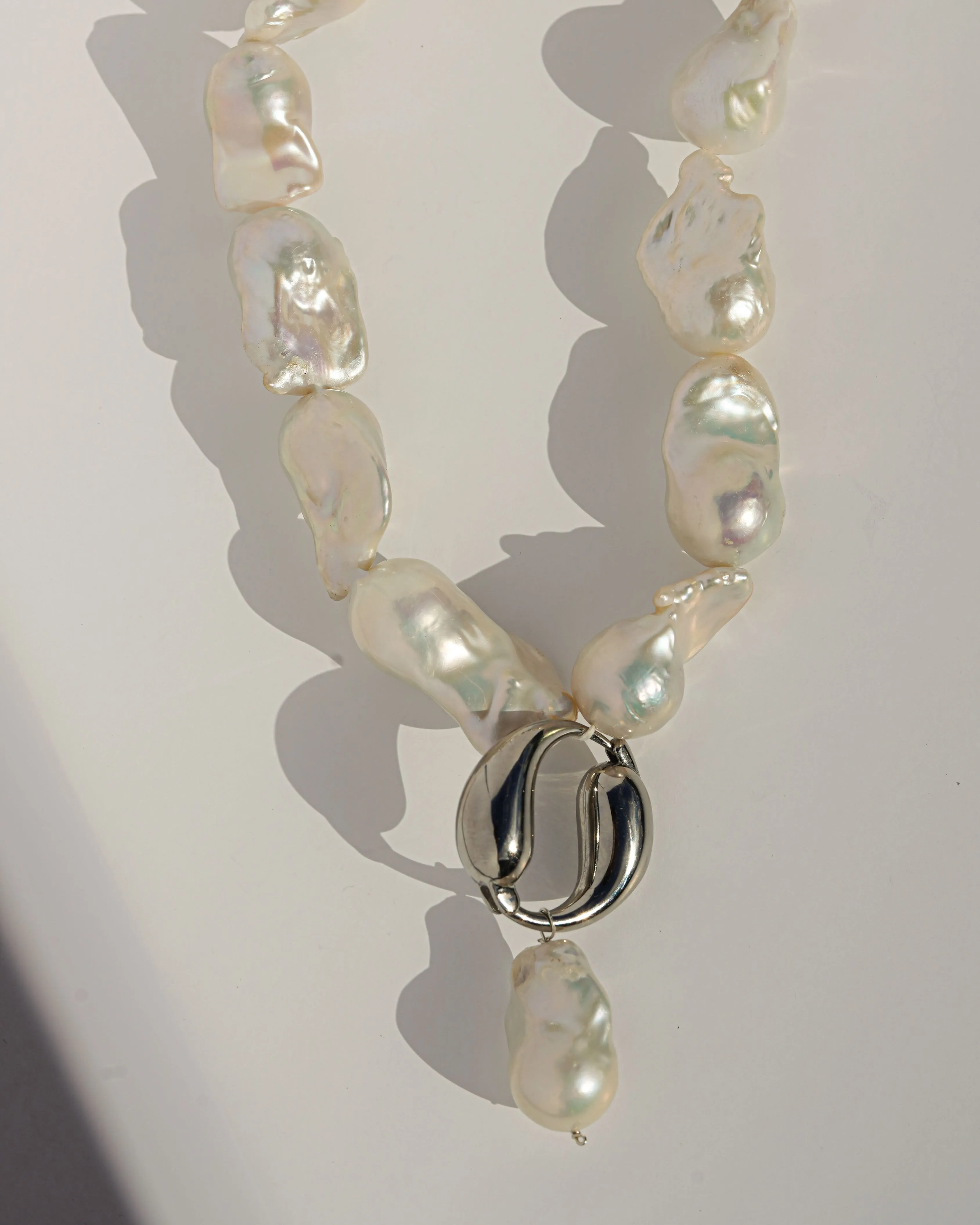 Spiral Pearl Necklace