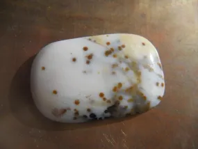 SPOTTED JASPER LARGE SQUARE/OVAL FOCAL BEAD