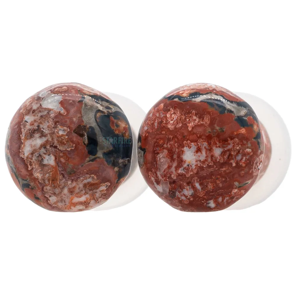 Stone Plugs - Leopardskin Jasper