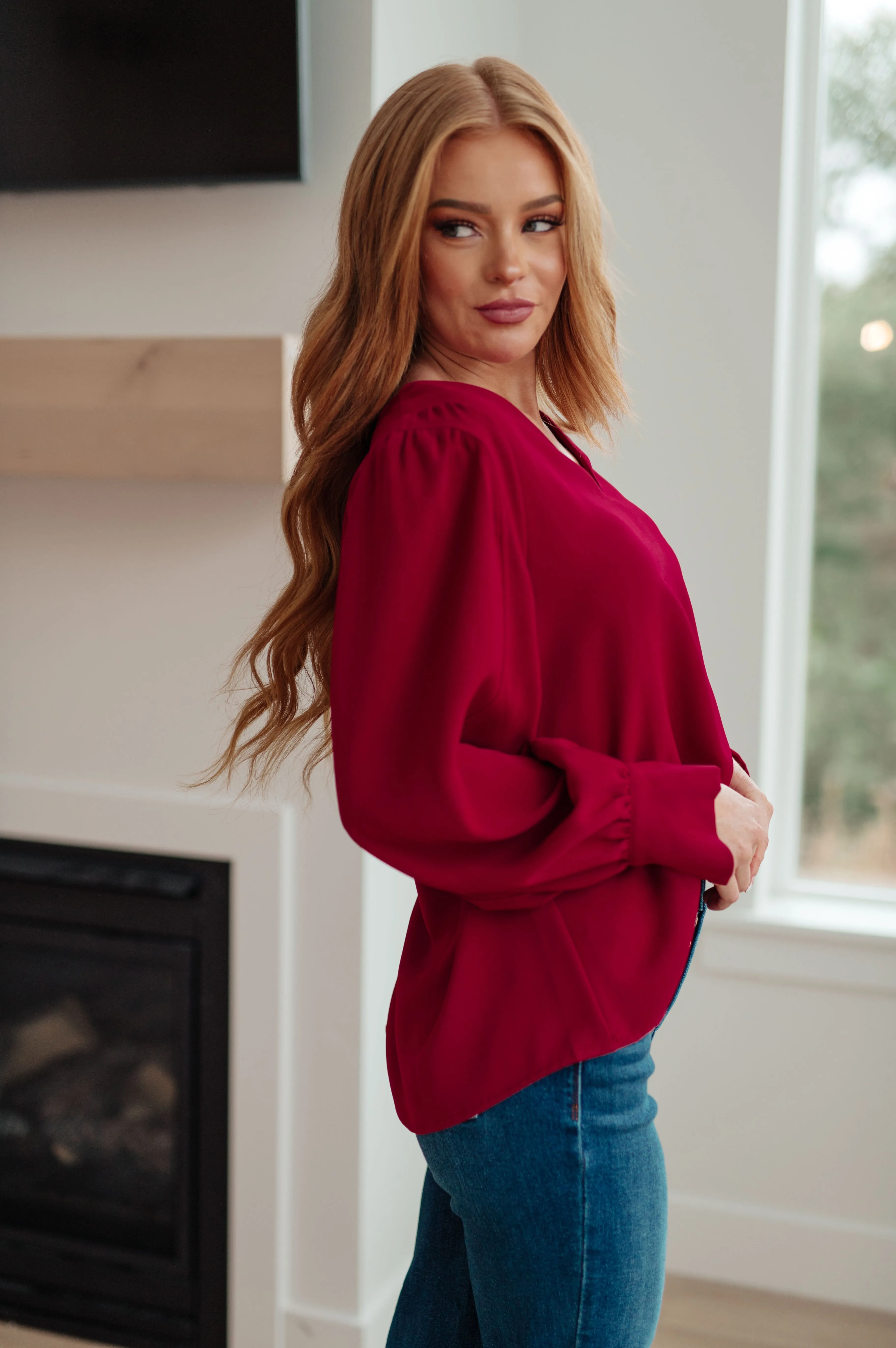 Suzanne V-Neck Blouse