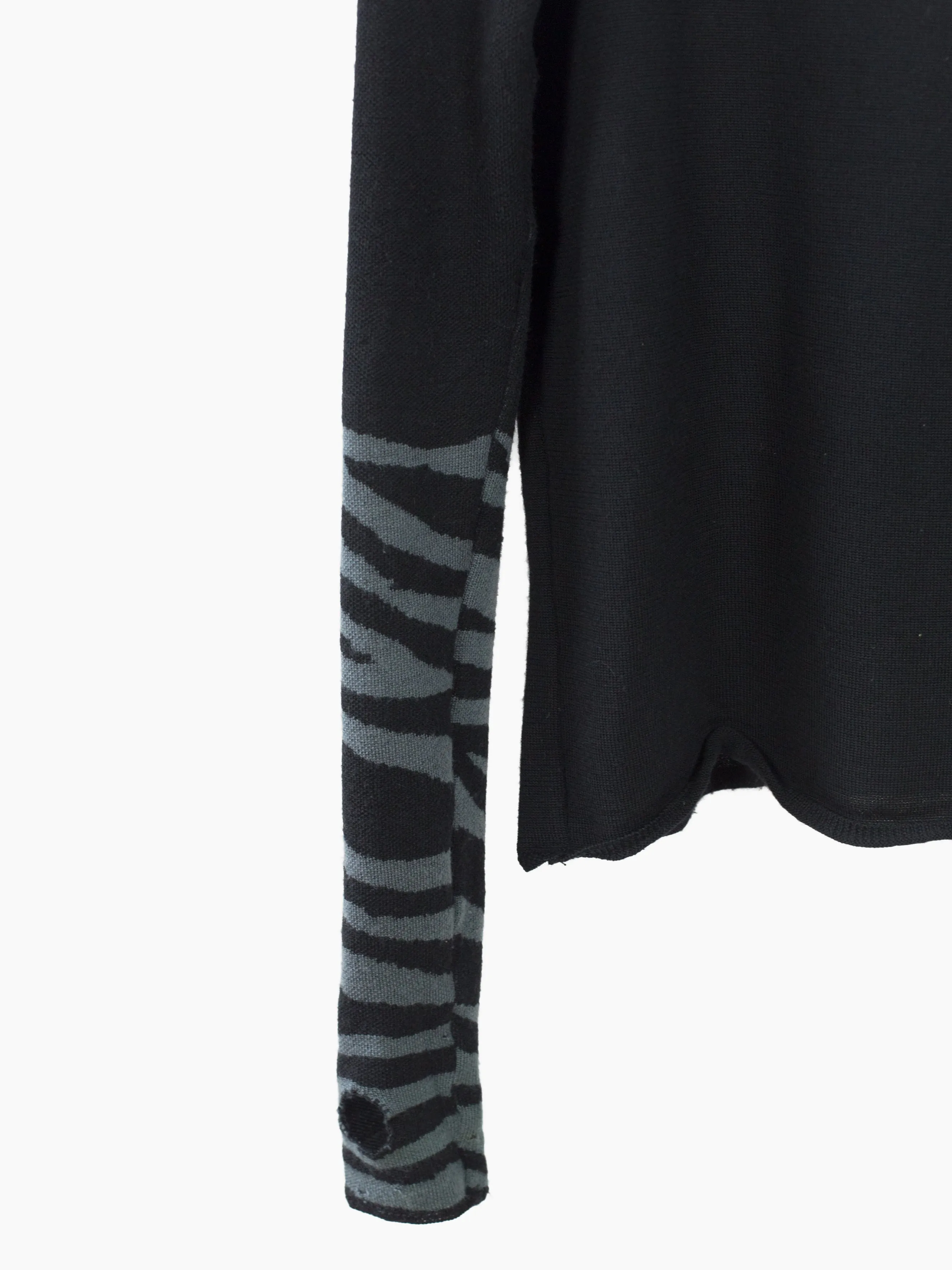 Taishi Nobukuni AW06 Intarsia Spiral Sleeve Knit