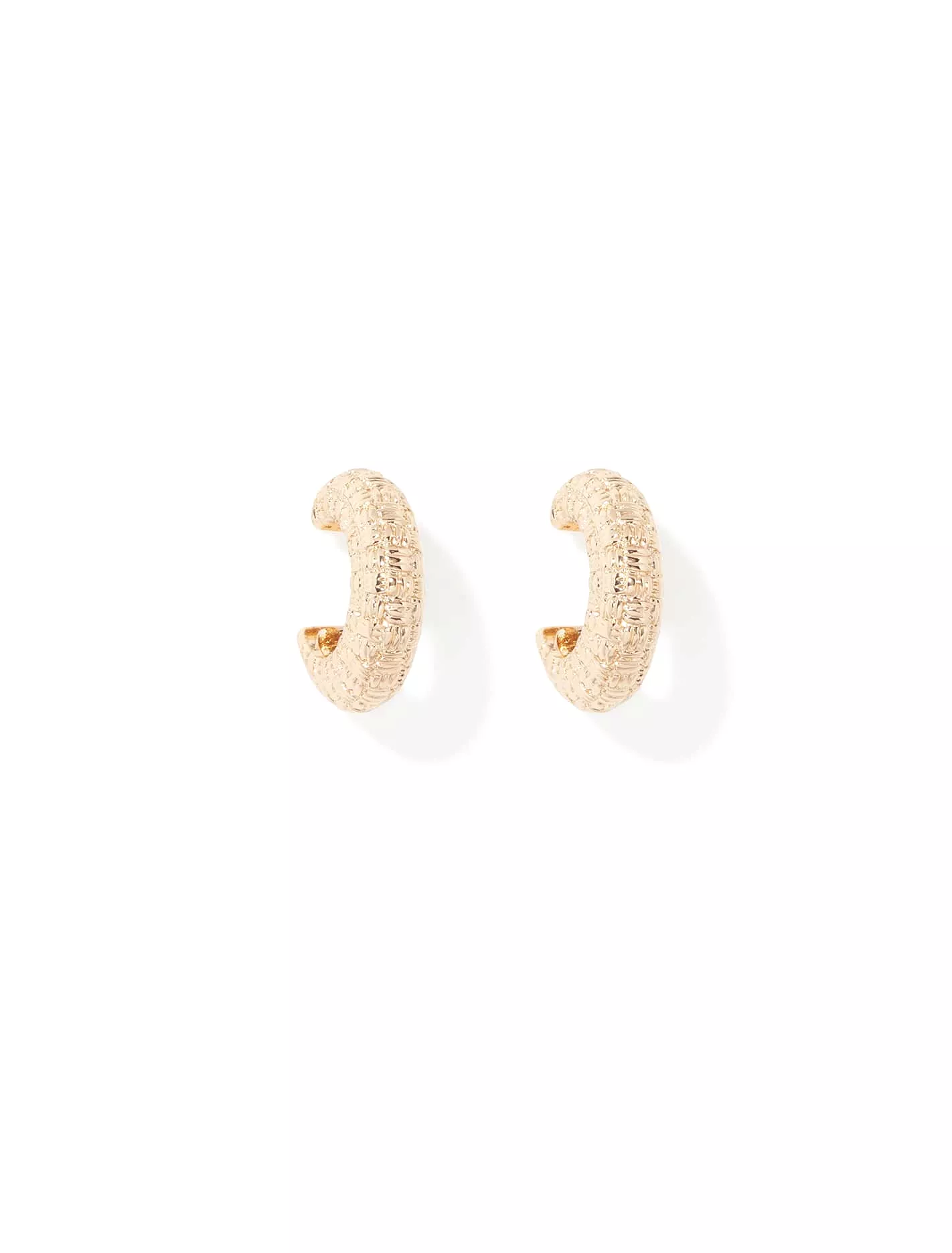 Tanya Texture Hoop Earrings