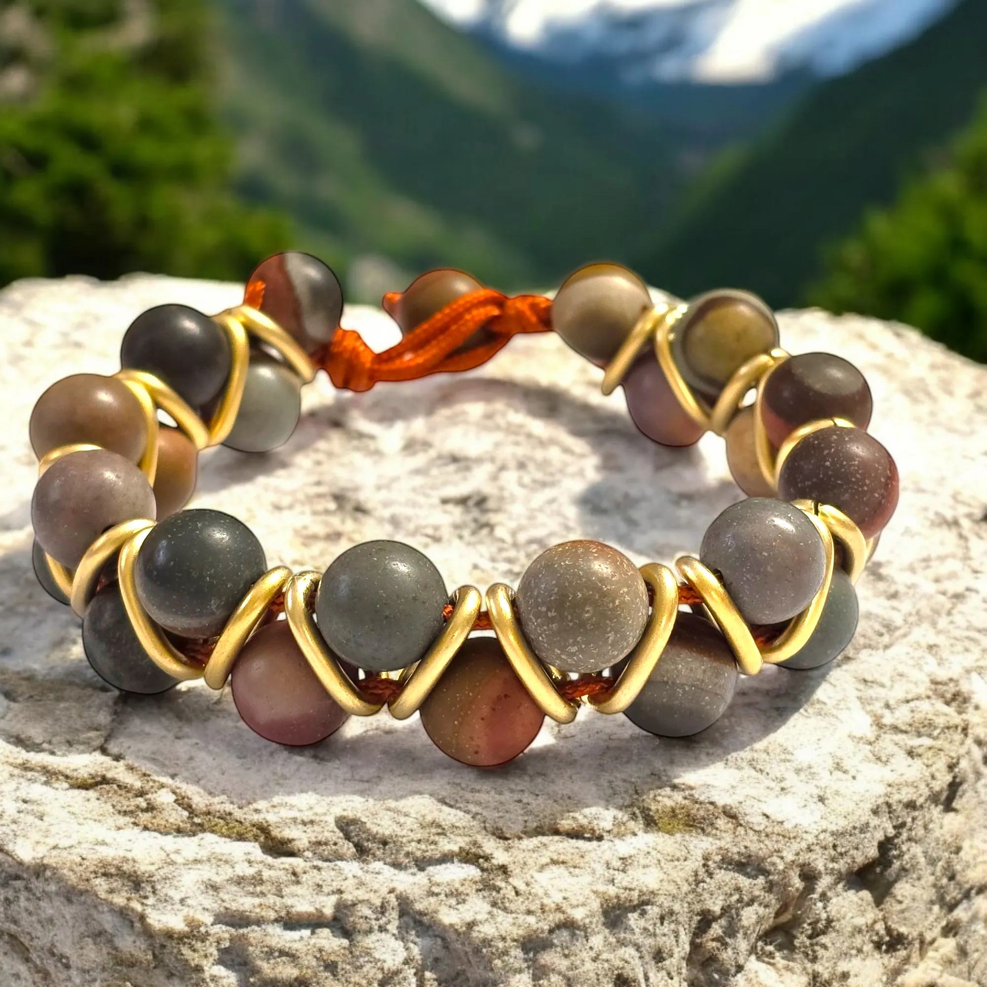 The Jose Helix Jasper Bracelet