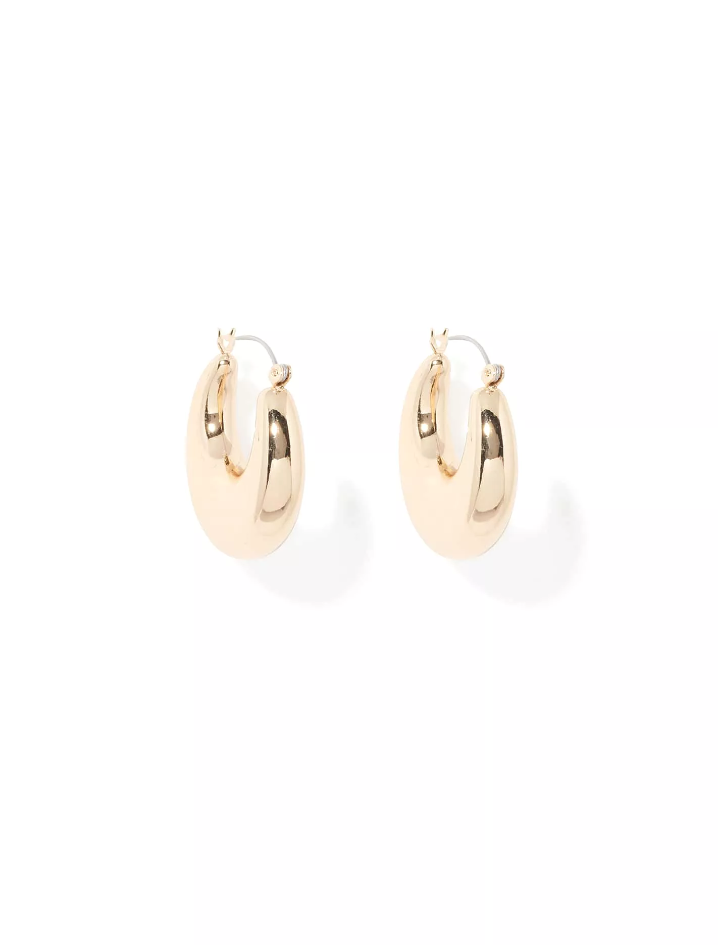 Tina Thick Hoop Earrings