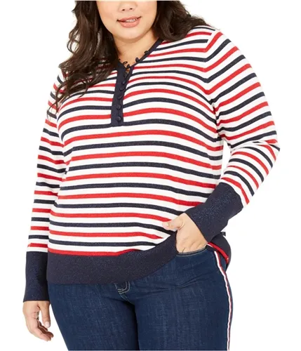 Tommy Hilfiger Womens Stripe Pullover Sweater, TW2