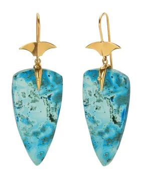 Turquoise Arrowhead Earrings