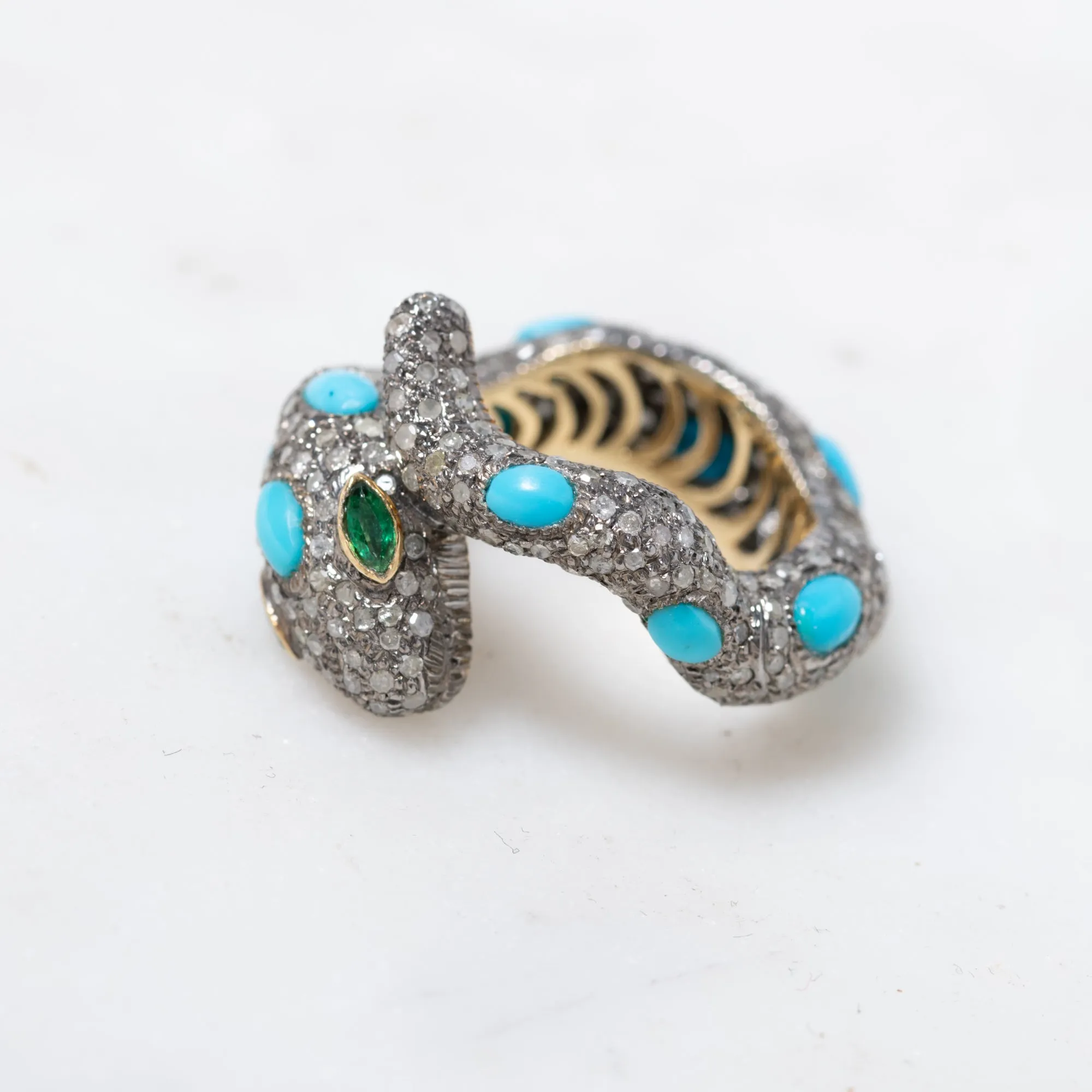 Turquoise Snake Ring