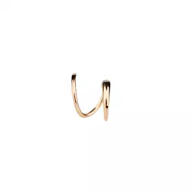 Tusk Twirl Earring, Rose Gold