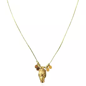 Tyche Cord Lucky Charm, Gold