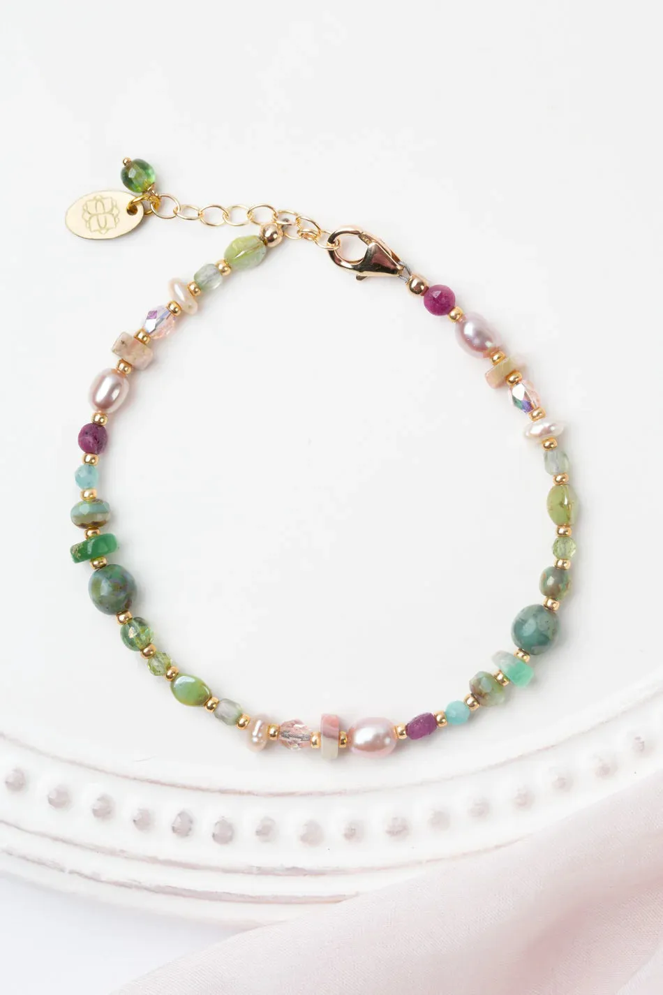 Vaughan - 'Hope' Collection - Bracelet - Simple (Ruby, Pearl, Amazonite) #Hope010B