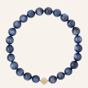 Victoire 16mm Dark Blue Kyanite Necklace