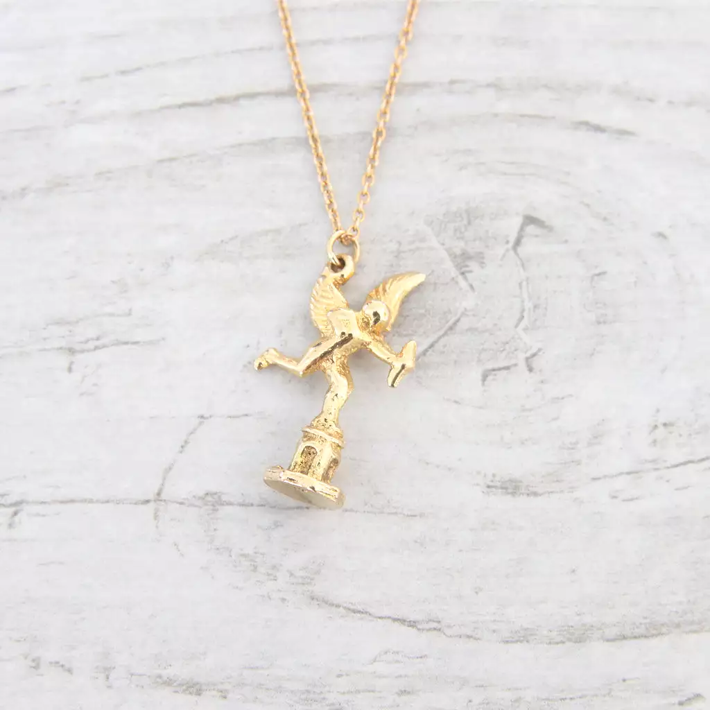 Vintage 9ct Gold Cupid Charm Pendant