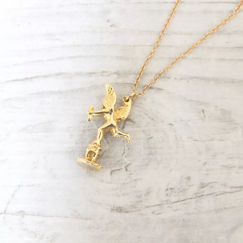 Vintage 9ct Gold Cupid Charm Pendant