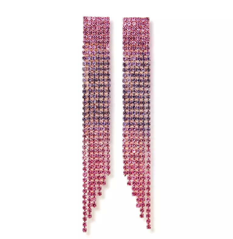 Waterfall Tulum Earrings, Pink