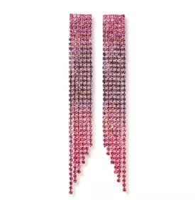 Waterfall Tulum Earrings, Pink