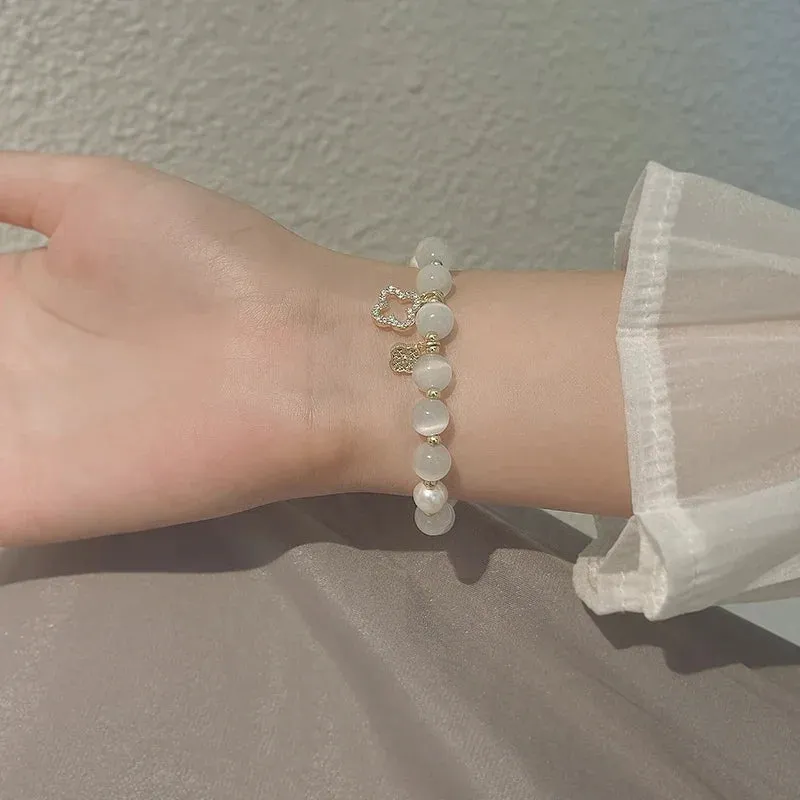 White Opal Bracelet